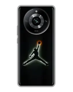 Чохол для Realme 11 з картинкою «Jordan Gradient Logo»