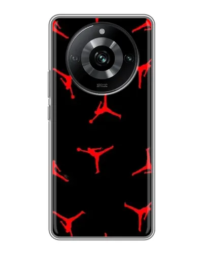 Чехол для Realme 11 с картинкой «Jordan Red Pattern» Чехол для Realme 11 с картинкой «Jordan Red Pattern»