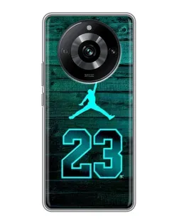 Чохол для Realme 11 з картинкою «Jordan Cyan 23»
