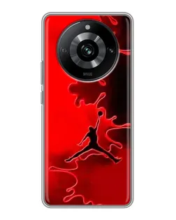 Чохол для Realme 11 з картинкою «Jordan Red Smoke»