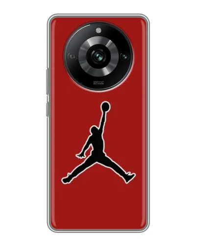 Чехол для Realme 11 с картинкой «Jordan Red Back» Чехол для Realme 11 с картинкой «Jordan Red Back»