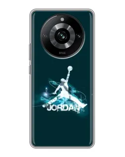 Чохол для Realme 11 з картинкою «Jordan Blue Fire»