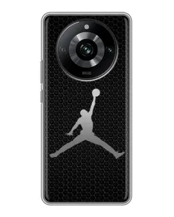 Чохол для Realme 11 з картинкою «Jordan Dark Carbon»