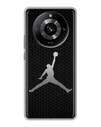 Чехол для Realme 11 с картинкой «Jordan Dark Carbon» Чехол для Realme 11 с картинкой «Jordan Dark Carbon»