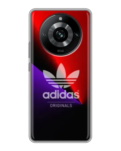 Чехол для Realme 11 с картинкой «Adidas Red Neon»