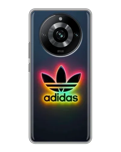 Чехол для Realme 11 с картинкой «Неоновый Adidas»