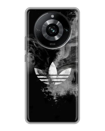 Чехол для Realme 11 с картинкой «Абстрактный дым Adidas»