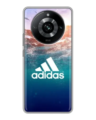 Чехол для Realme 11 с картинкой «Океанская глубина адидас»
