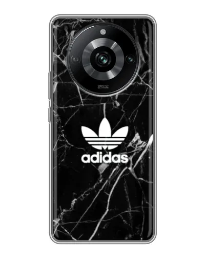 Чехол для Realme 11 с картинкой «Белый мрамор Adidas»