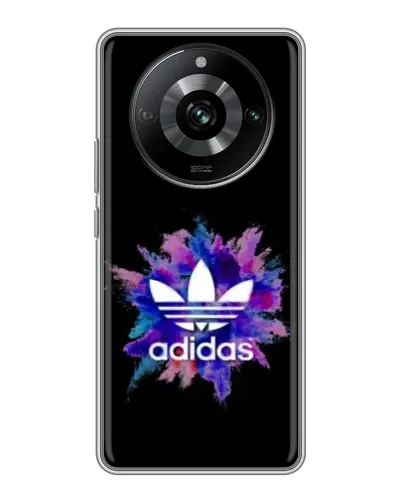 Чехол для Realme 11 с картинкой «Взрыв красок Adidas»