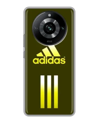 Чехол для Realme 11 с картинкой «Оливковый градиент Adidas»
