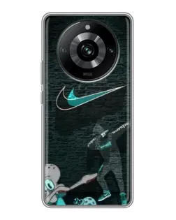 Чохол для Realme 11 з картинкою «Спортивний арт Nike»