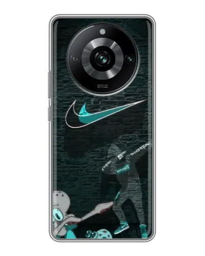 Чохол для Realme 11 з картинкою «Спортивний арт Nike» Чохол для Realme 11 з картинкою «Спортивний арт Nike»