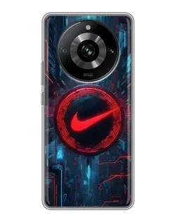 Чохол для Realme 11 з картинкою «Техногенний стиль Nike»