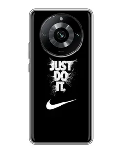 Чохол для Realme 11 з картинкою «Текстовий принт Nike»