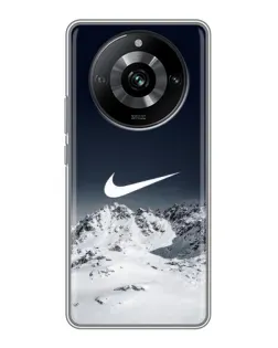 Чохол для Realme 11 з картинкою «Nike — зимові гори»