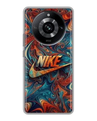 Чохол для Realme 11 з картинкою «Nike в абстракції» Чохол для Realme 11 з картинкою «Nike в абстракції»