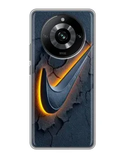 Чохол для Realme 11 з картинкою «Об'ємний логотип Найк»