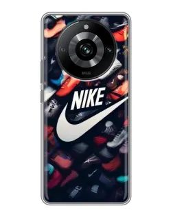 Чохол для Realme 11 з картинкою «Колекція кросівок Nike»
