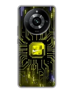 Чохол для Realme 11 з картинкою «Nike — золота іскра»