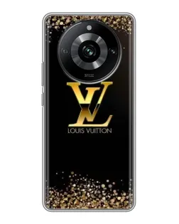 Чохол для Realme 11 з картинкою «LV — золоті іскри»