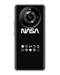 Чехол для Realme 11 с картинкой «NASA — технический принт» Чехол для Realme 11 с картинкой «NASA — технический принт»