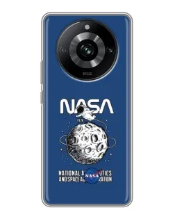 Чехол для Realme 11 с картинкой «NASA — лунная миссия» Чехол для Realme 11 с картинкой «NASA — лунная миссия»