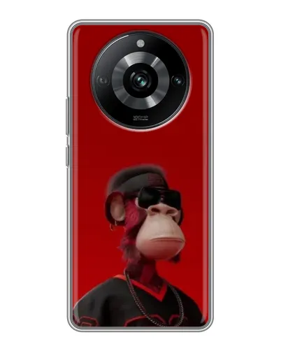 Чохол для Realme 11 з картинкою «Bored Ape в червоному»