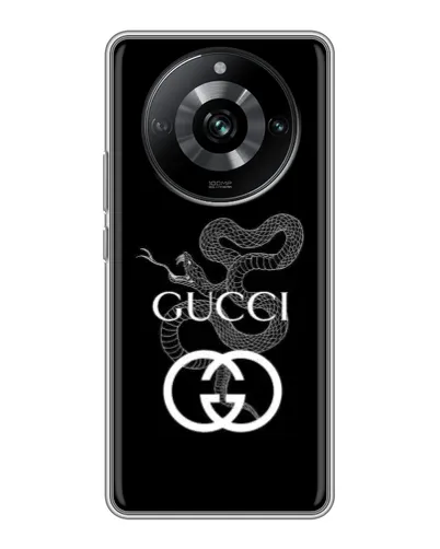 Чехол для Realme 11 с картинкой «Gucci — серебряная змея» Чехол для Realme 11 с картинкой «Gucci — серебряная змея»