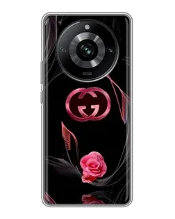 Чохол для Realme 11 з картинкою «Gucci — неонова троянда» Чохол для Realme 11 з картинкою «Gucci — неонова троянда»