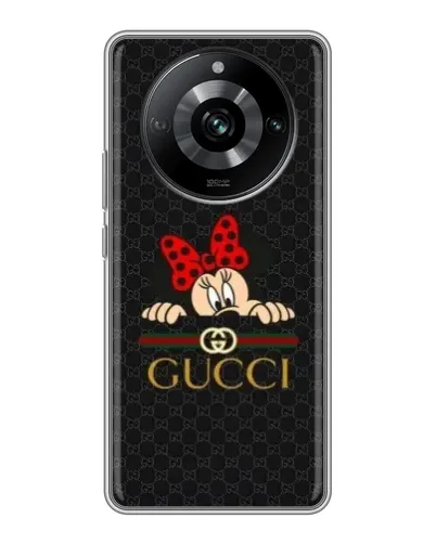 Чехол для Realme 11 с картинкой «Минни Маус Gucci — черный» Чехол для Realme 11 с картинкой «Минни Маус Gucci — черный»
