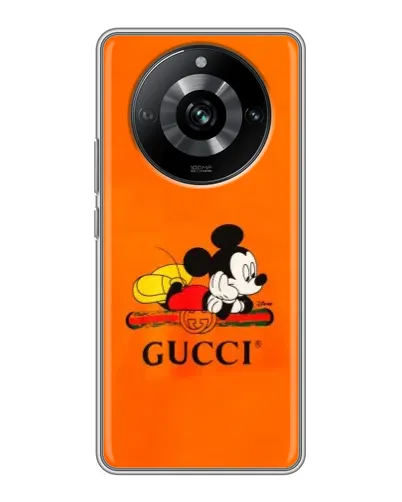 Чехол для Realme 11 с картинкой «Микки Маус Gucci — оранж» Чехол для Realme 11 с картинкой «Микки Маус Gucci — оранж»