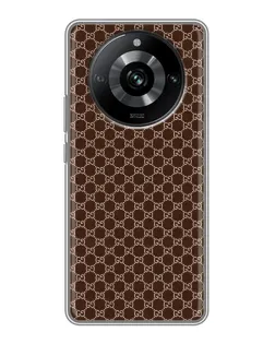 Чохол для Realme 11 з картинкою «Gucci — шоколадна сітка» Чохол для Realme 11 з картинкою «Gucci — шоколадна сітка»
