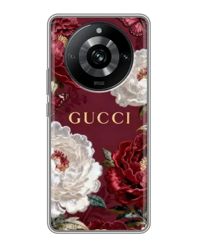 Чехол для Realme 11 с картинкой «Gucci — бордовые розы» Чехол для Realme 11 с картинкой «Gucci — бордовые розы»