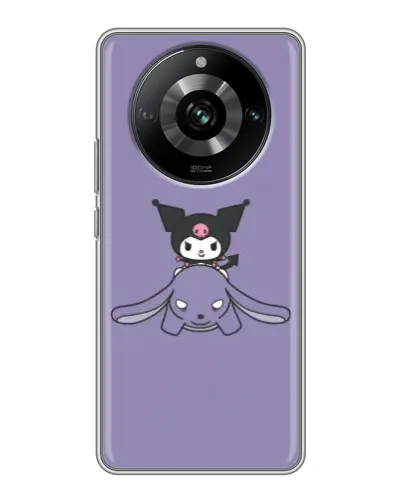 Чохол для Realme 11 з картинкою «Kuromi на ліловому фоні» Чохол для Realme 11 з картинкою «Kuromi на ліловому фоні»