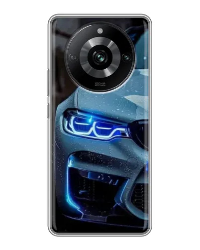 Чохол для Realme 11 з картинкою «Погляд BMW з синіми фарами» Чохол для Realme 11 з картинкою «Погляд BMW з синіми фарами»