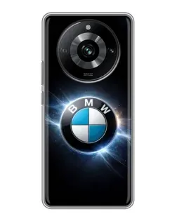 Чохол для Realme 11 з картинкою «BMW — неонове сяйво»