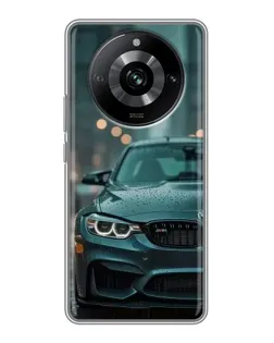 Чохол для Realme 11 з картинкою «BMW у вогнях міста»