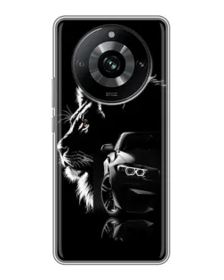 Чохол для Realme 11 з картинкою «BMW та лев»