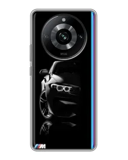 Чохол для Realme 11 з картинкою «Силует BMW в темряві»
