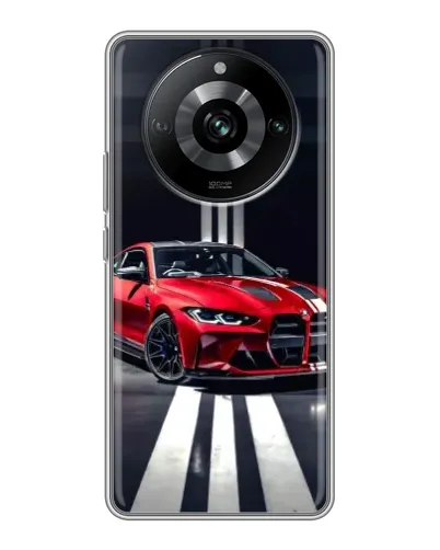 Чохол для Realme 11 з картинкою «Червона BMW на дорозі» Чохол для Realme 11 з картинкою «Червона BMW на дорозі»