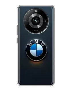 Чохол для Realme 11 з картинкою «Логотип BMW — мінімалізм»