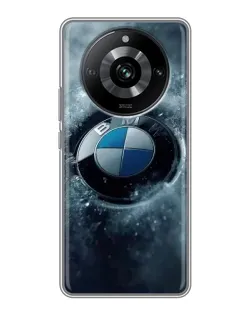 Чохол для Realme 11 з картинкою «Логотип BMW — лід»
