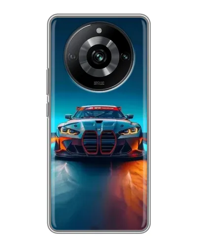 Чохол для Realme 11 з картинкою «BMW — вогні неону» Чохол для Realme 11 з картинкою «BMW — вогні неону»