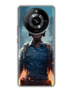 Чохол для Realme 11 з картинкою «PUBG — реалістичний герой»