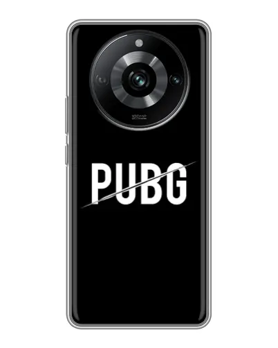 Чохол для Realme 11 з картинкою «PUBG — білий логотип» Чохол для Realme 11 з картинкою «PUBG — білий логотип»