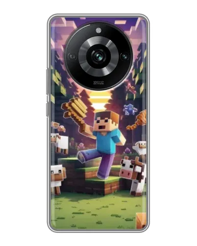 Чохол для Realme 11 з картинкою «Стів на фермі» Чохол для Realme 11 з картинкою «Стів на фермі»