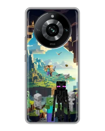 Чохол для Realme 11 з картинкою «Ендермен у лісі» Чохол для Realme 11 з картинкою «Ендермен у лісі»