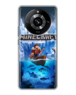 Чохол для Realme 11 з картинкою «Minecraft льодянийсвіт»