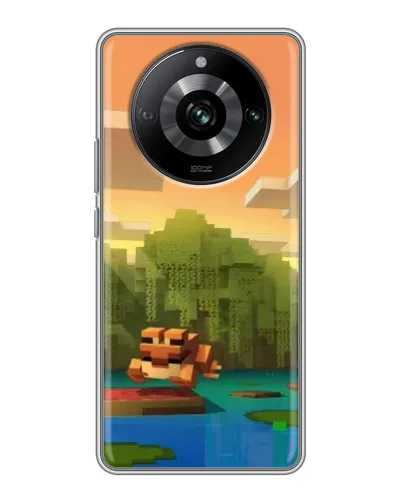 Чохол для Realme 11 з картинкою «Майнкрафт захід сонця» Чохол для Realme 11 з картинкою «Майнкрафт захід сонця»
